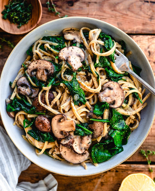 Protein-Packed Mushroom Pasta